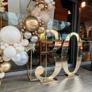 Gold Acrylic Numbers