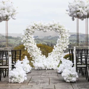 White Rose & Ivory Aisle Runners