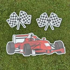 Red Racing Car Prop